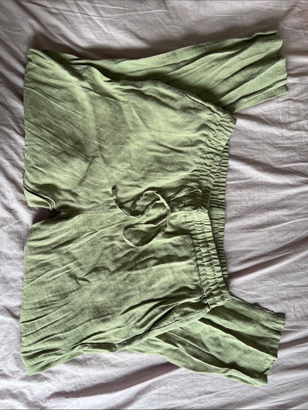 Classic LC Waikiki Sage Green Elastic-Waist Pants